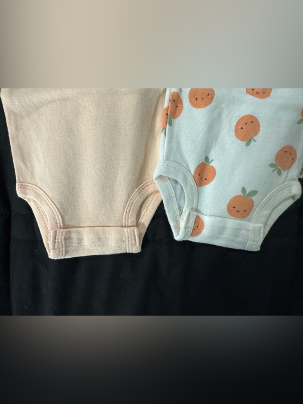 2-Pack Peach Graphic Baby One-Piece Bodysuits - Peach/White - Picture 6 of 7